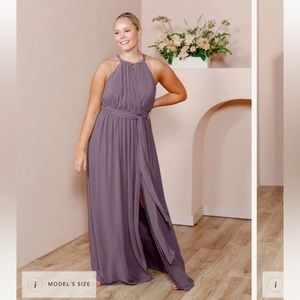 Revelry Eliza Chiffon Faux Wrap Dress Size 8